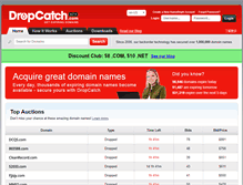Tablet Screenshot of dropcatch.com